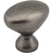 Elements 1-1/4" Overall Length Brushed Pewter Oval Merryville Cabinet Knob 897L-BNBDL - alternate 1